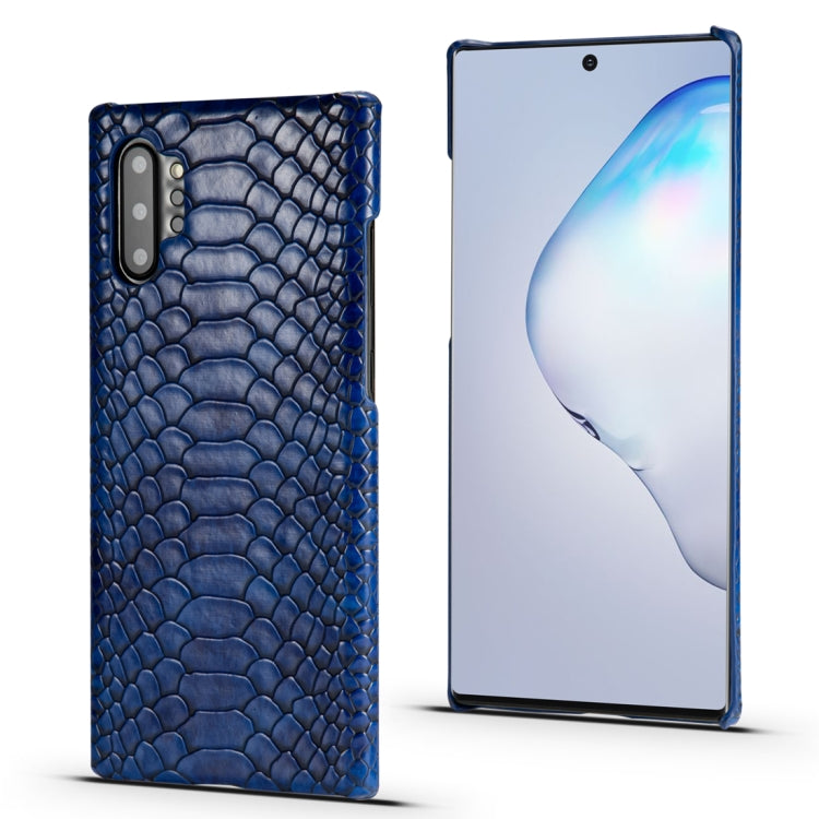 For Galaxy Note10 Snakeskin Texture PC + PU Case