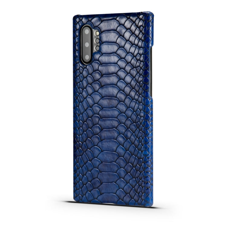 For Galaxy Note10 Snakeskin Texture PC + PU Case