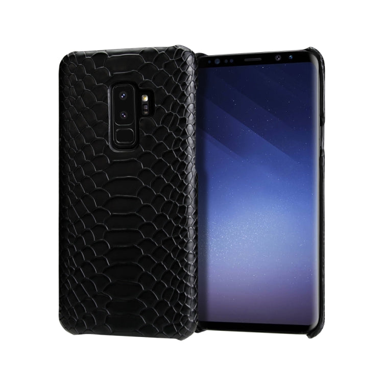 For Galaxy S9 Snakeskin Texture PC + PU Case