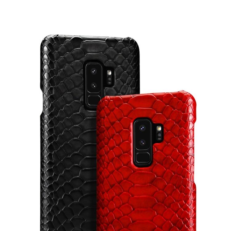 For Galaxy S9 Snakeskin Texture PC + PU Case