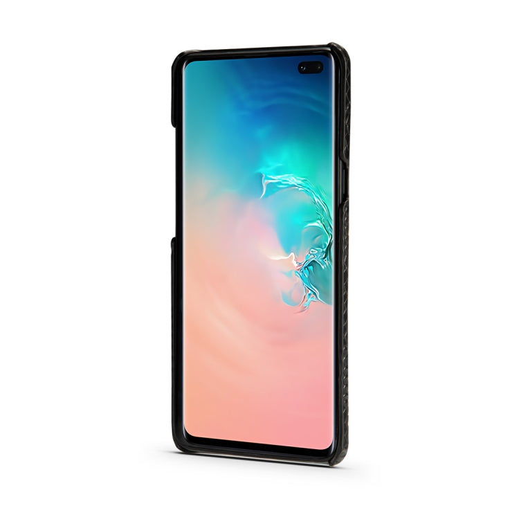 For Galaxy S10 5G Snakeskin Texture PC + PU Case