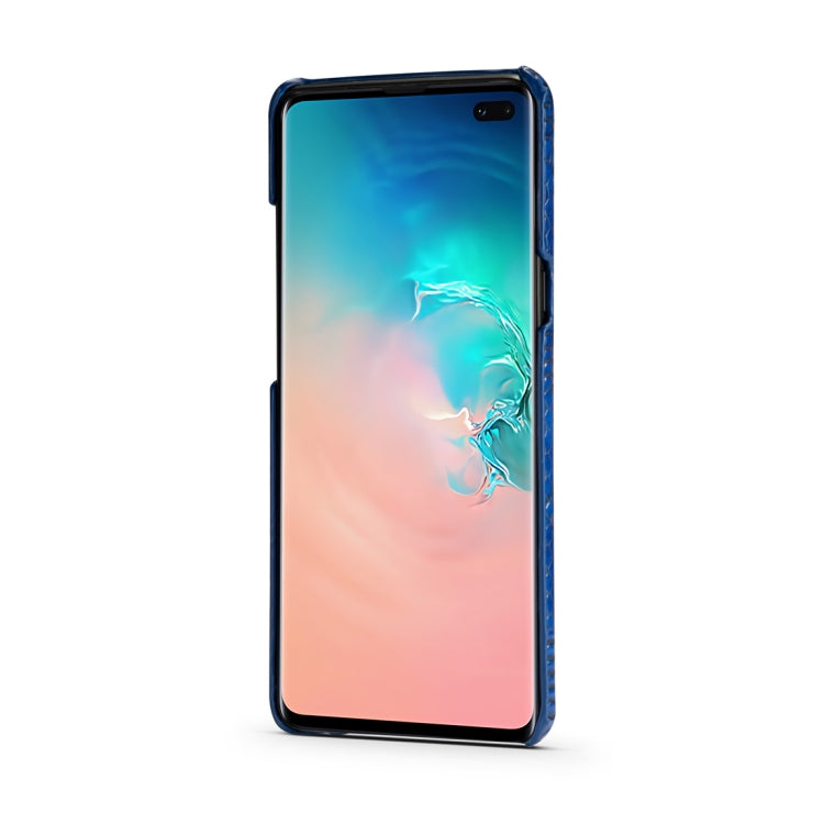 For Galaxy S10 5G Snakeskin Texture PC + PU Case