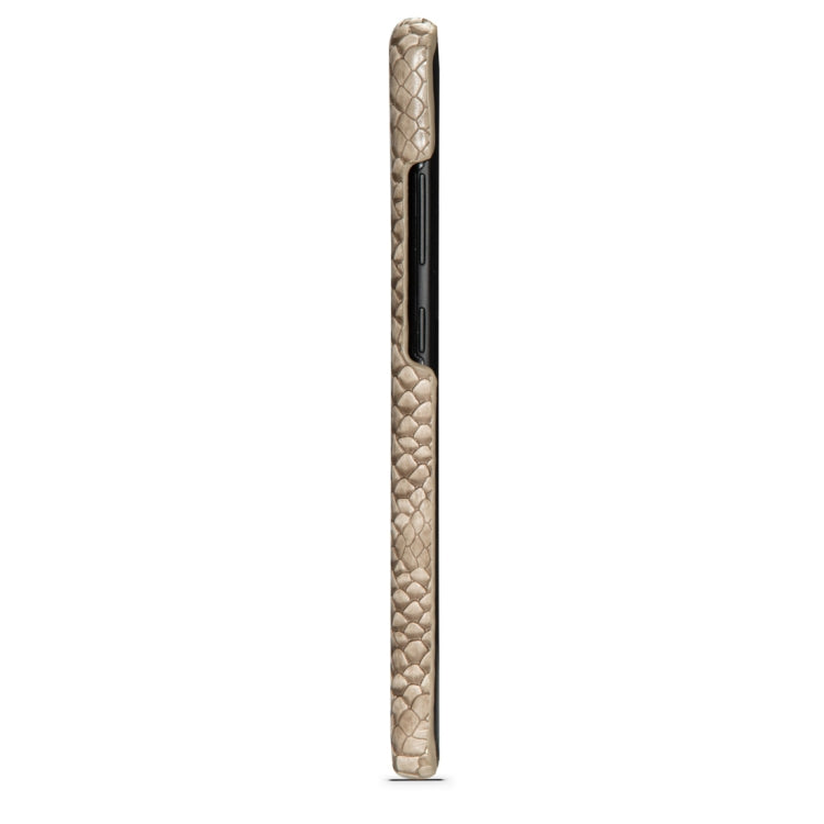 For Galaxy S10 5G Snakeskin Texture PC + PU Case