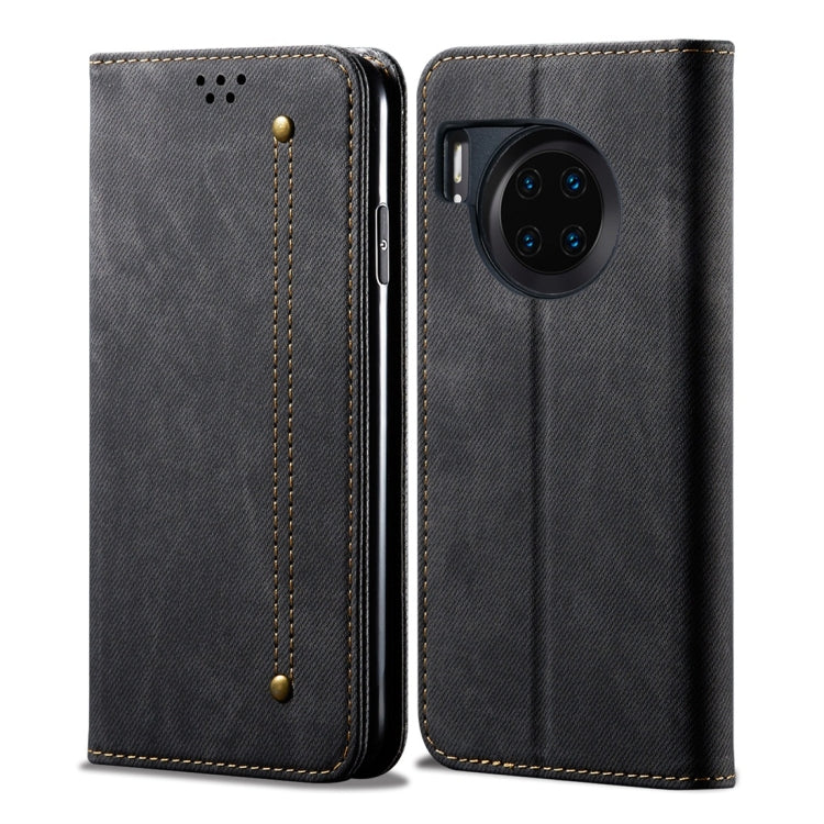 For Huawei Mate 30 Denim Texture Casual Style Horizontal Flip Leather Case with Holder & Card Slots & Wallet
