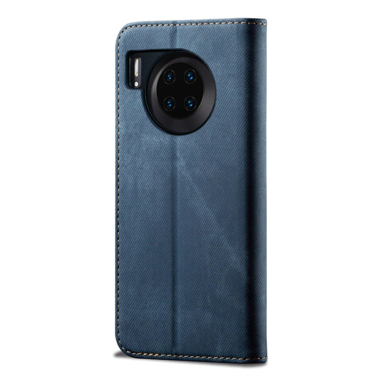 For Huawei Mate 30 Denim Texture Casual Style Horizontal Flip Leather Case with Holder & Card Slots & Wallet