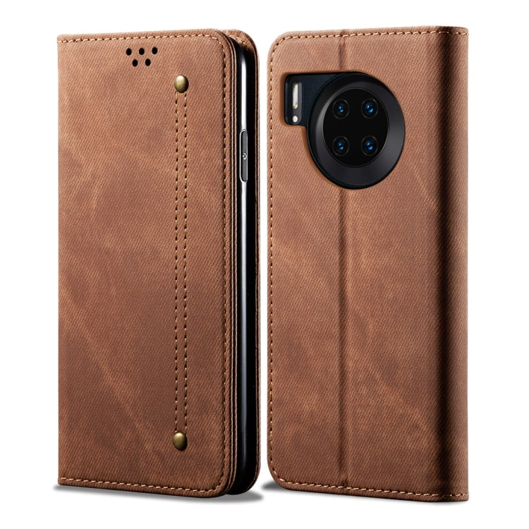For Huawei Mate 30 Denim Texture Casual Style Horizontal Flip Leather Case with Holder & Card Slots & Wallet