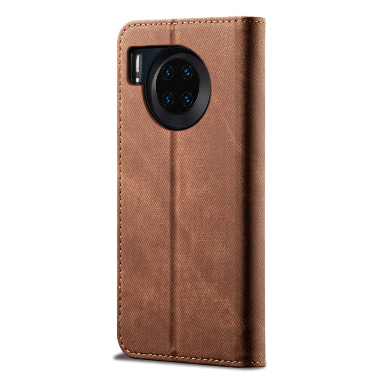 For Huawei Mate 30 Denim Texture Casual Style Horizontal Flip Leather Case with Holder & Card Slots & Wallet