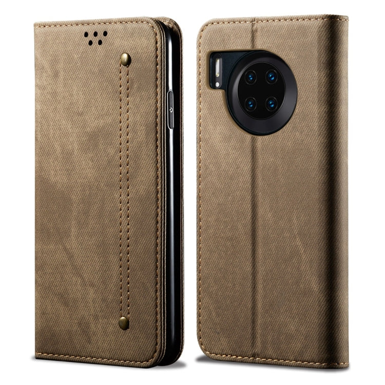 For Huawei Mate 30 Denim Texture Casual Style Horizontal Flip Leather Case with Holder & Card Slots & Wallet