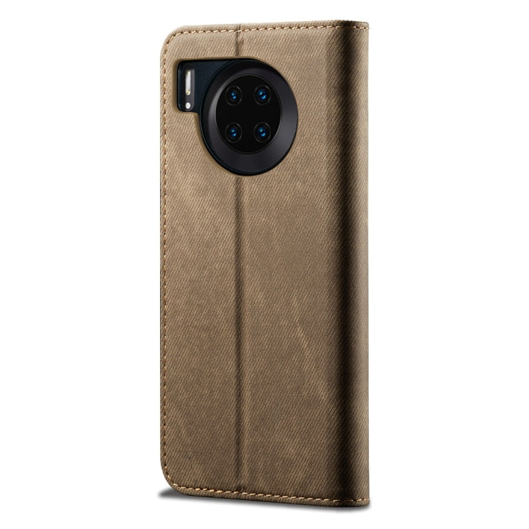 For Huawei Mate 30 Denim Texture Casual Style Horizontal Flip Leather Case with Holder & Card Slots & Wallet
