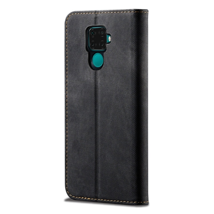 For Huawei Mate 30 Lite Denim Texture Casual Style Horizontal Flip Leather Case with Holder & Card Slots & Wallet