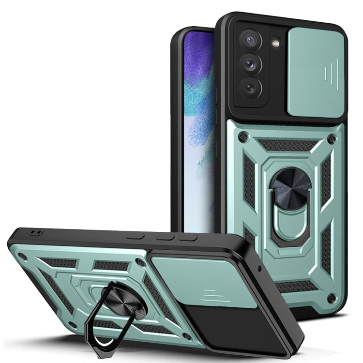 For Samsung Galaxy S21 FE 5G Sliding Camera Design TPU + PC Phone Case