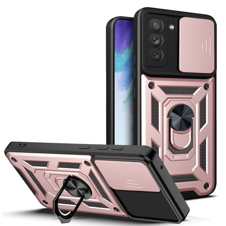 For Samsung Galaxy S21 FE 5G Sliding Camera Design TPU + PC Phone Case