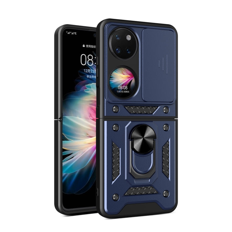 For Huawei P50 Pocket Sliding Camera Design TPU + PC Phone Case