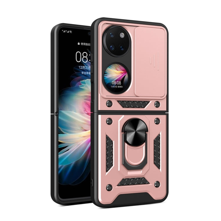 For Huawei P50 Pocket Sliding Camera Design TPU + PC Phone Case