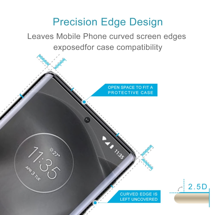 50 PCS 0.26mm 9H 2.5D Tempered Glass Film For Motorola Frontier