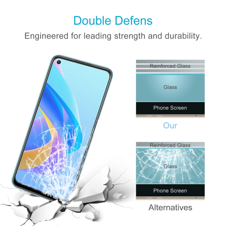 50 PCS 0.26mm 9H 2.5D Tempered Glass Film For OPPO A76