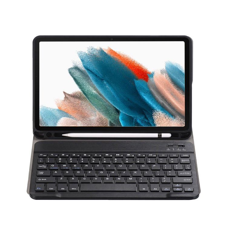 A08B Bluetooth Keyboard Leather Case with Holder & TPU Pen Slot For Samsung Galaxy Tab A8 10.5 2021 SM-X205 / SM-X200