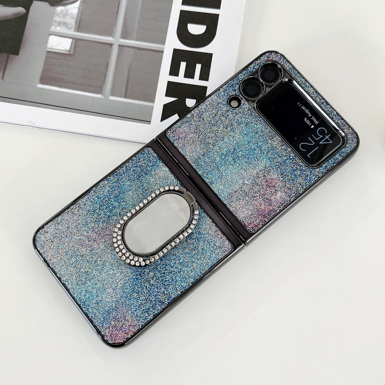 For Samsung Galaxy Z Flip3 5G Shinning Diamond Ring Holder Phone Case