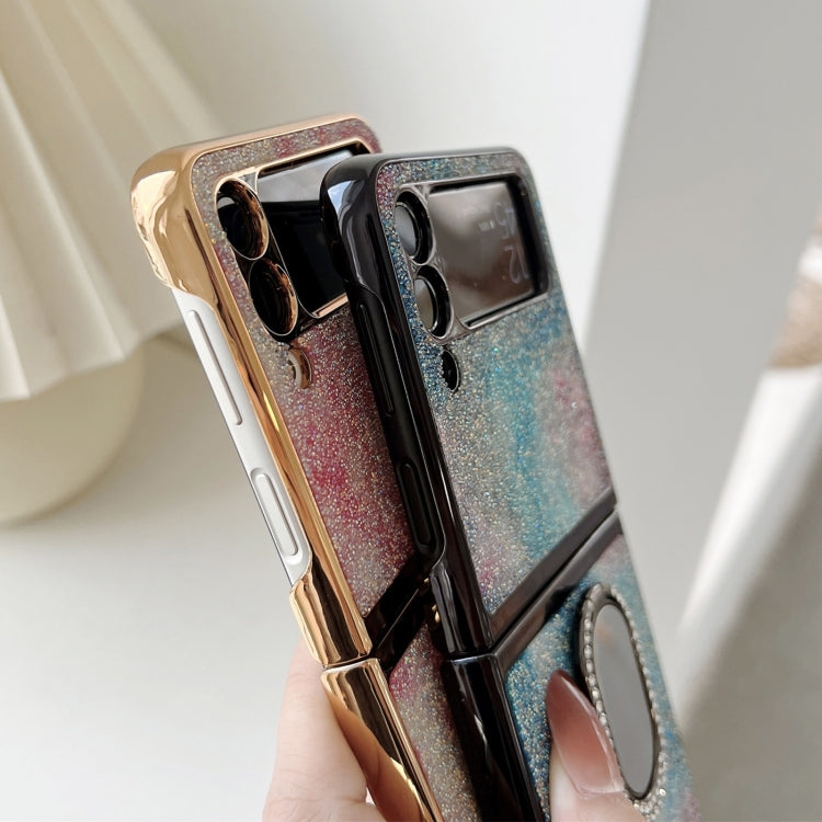 For Samsung Galaxy Z Flip3 5G Shinning Diamond Ring Holder Phone Case