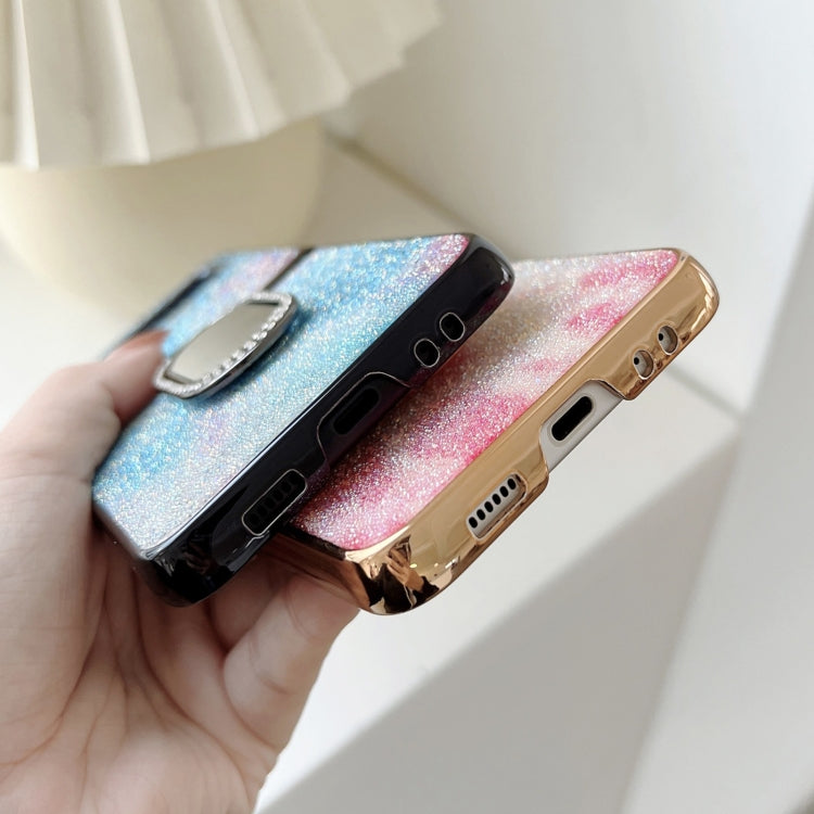 For Samsung Galaxy Z Flip3 5G Shinning Diamond Ring Holder Phone Case