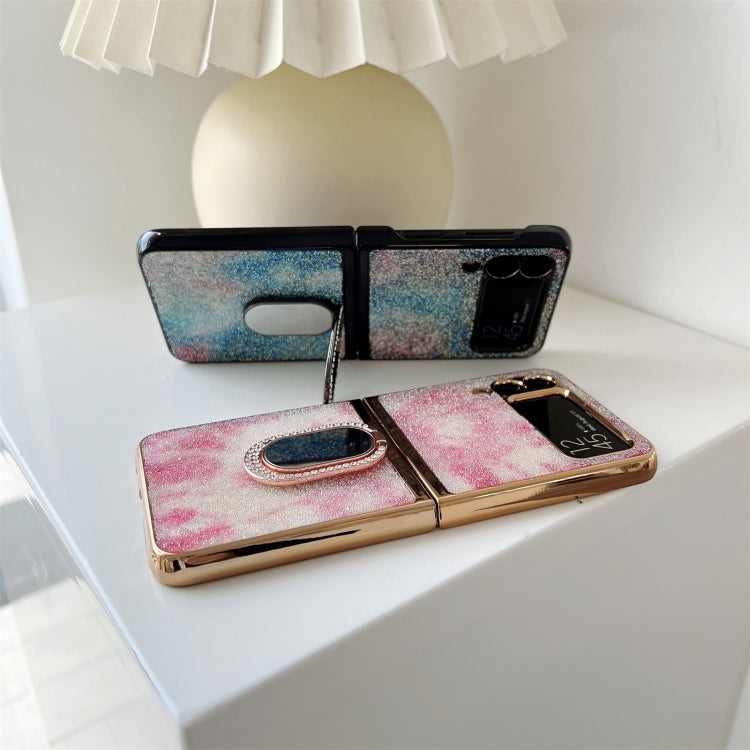 For Samsung Galaxy Z Flip3 5G Shinning Diamond Ring Holder Phone Case