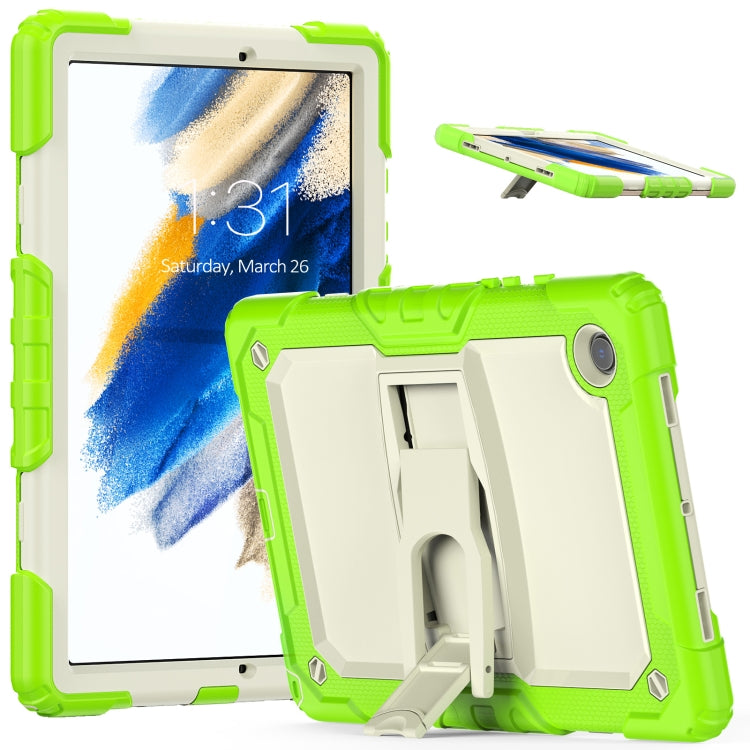 For Samsung Galaxy Tab A8 10.5 2021 Shockproof Beige Silicone + PC Tablet Protective Case
