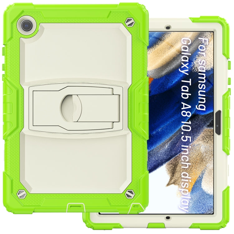 For Samsung Galaxy Tab A8 10.5 2021 Shockproof Beige Silicone + PC Tablet Protective Case