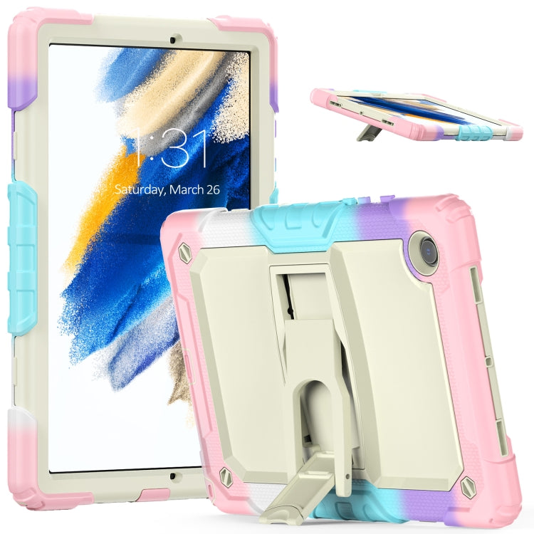 For Samsung Galaxy Tab A8 10.5 2021 Shockproof Beige Silicone + PC Tablet Protective Case