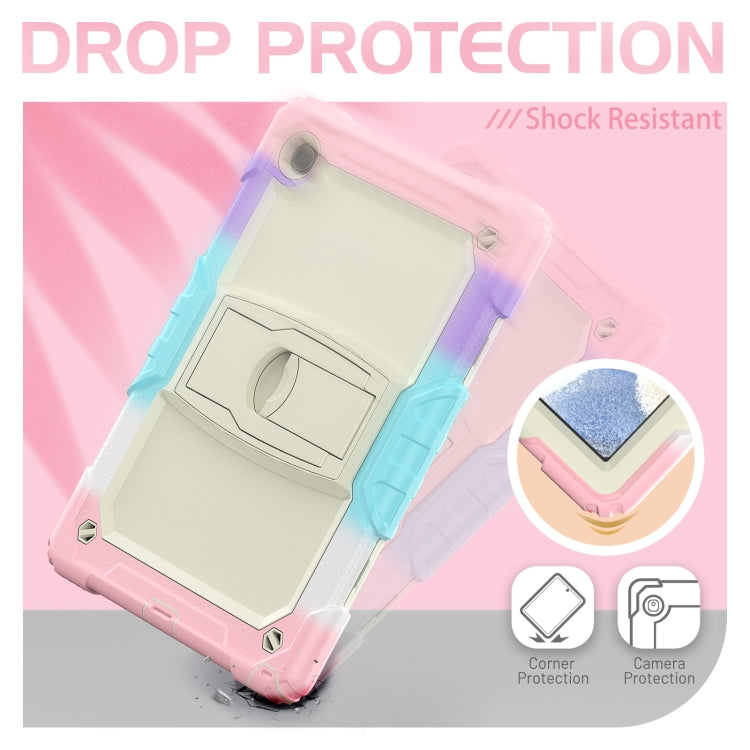 For Samsung Galaxy Tab A8 10.5 2021 Shockproof Beige Silicone + PC Tablet Protective Case