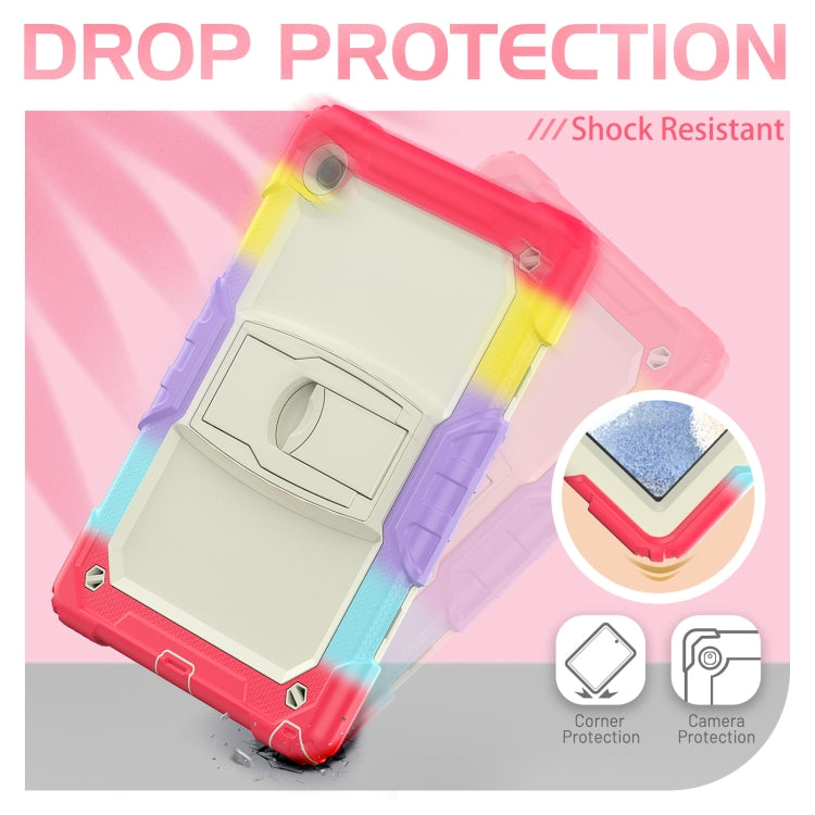 For Samsung Galaxy Tab A8 10.5 2021 Shockproof Beige Silicone + PC Tablet Protective Case