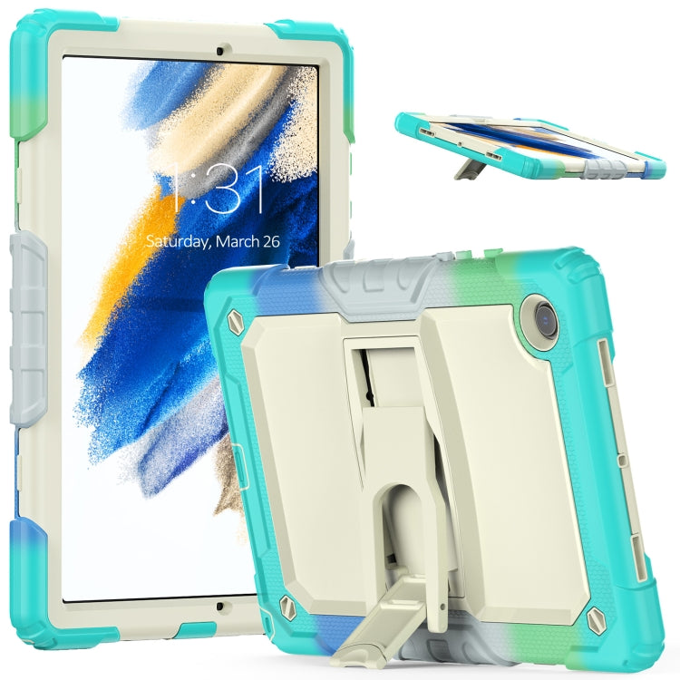For Samsung Galaxy Tab A8 10.5 2021 Shockproof Beige Silicone + PC Tablet Protective Case
