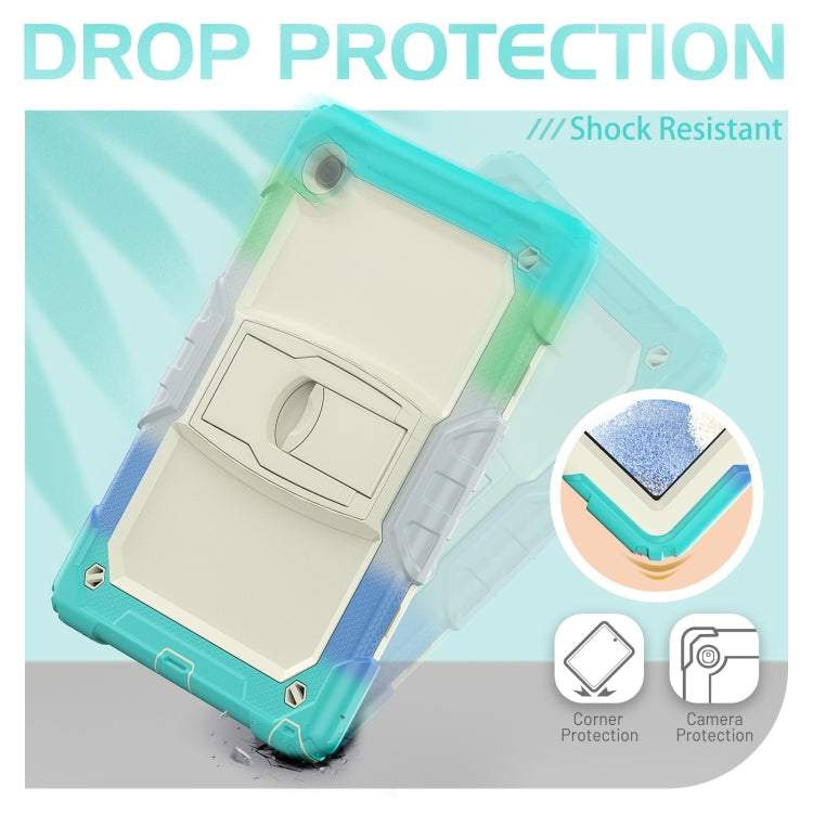 For Samsung Galaxy Tab A8 10.5 2021 Shockproof Beige Silicone + PC Tablet Protective Case