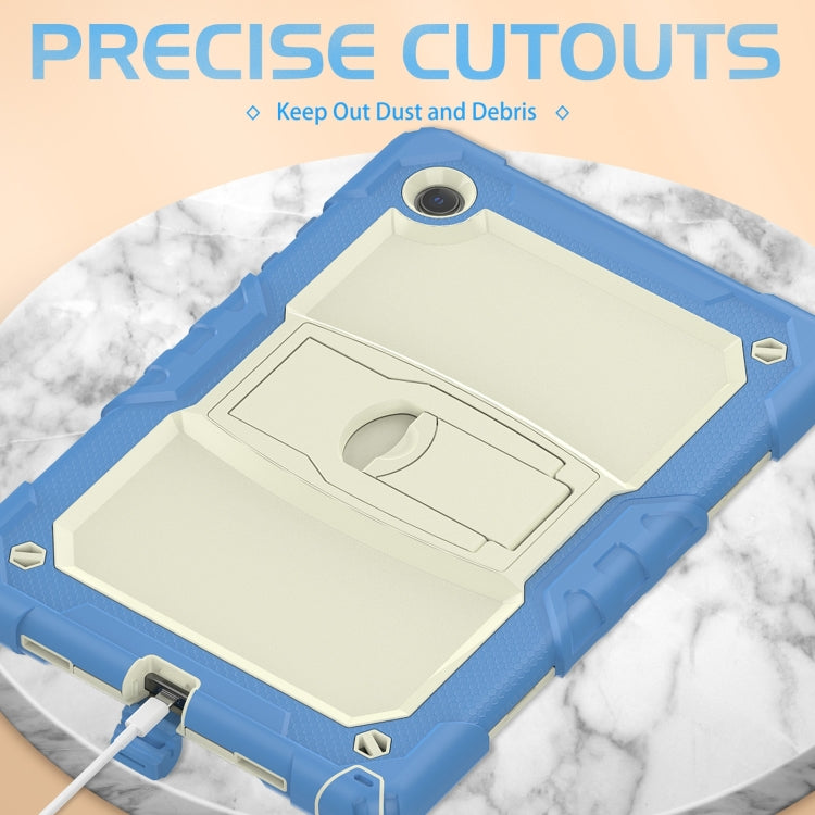 For Samsung Galaxy Tab A8 10.5 2021 Shockproof Beige Silicone + PC Tablet Protective Case