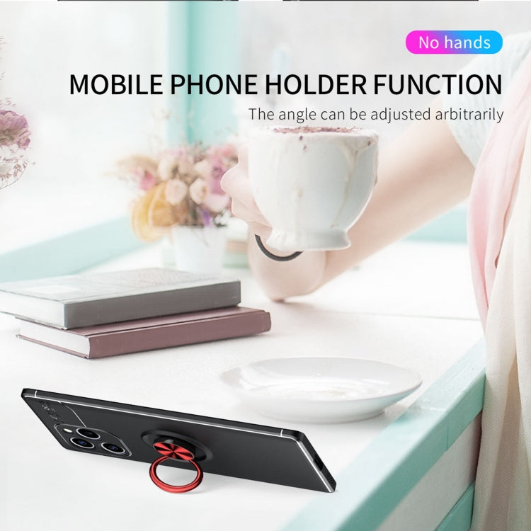 For Honor 60 SE Metal Ring Holder TPU Phone Case