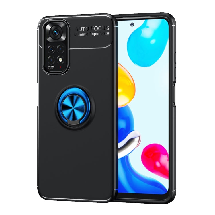 For Xiaomi Redmi Note 11 4G International Version Metal Ring Holder TPU Phone Case