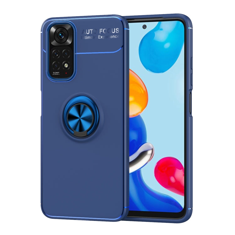For Xiaomi Redmi Note 11 4G International Version Metal Ring Holder TPU Phone Case