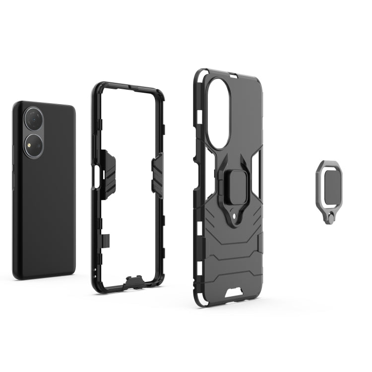 For Honor Play 30 Plus Shockproof PC + TPU Holder Phone Case