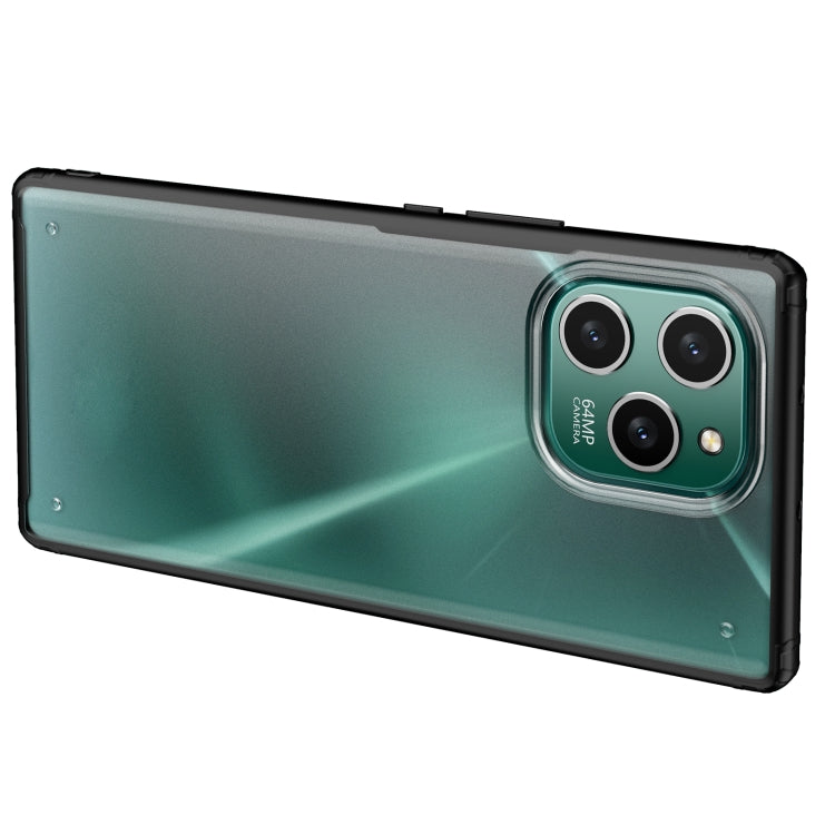 For Honor 60 SE Four-corner Shockproof TPU + PC Phone Case(Black)