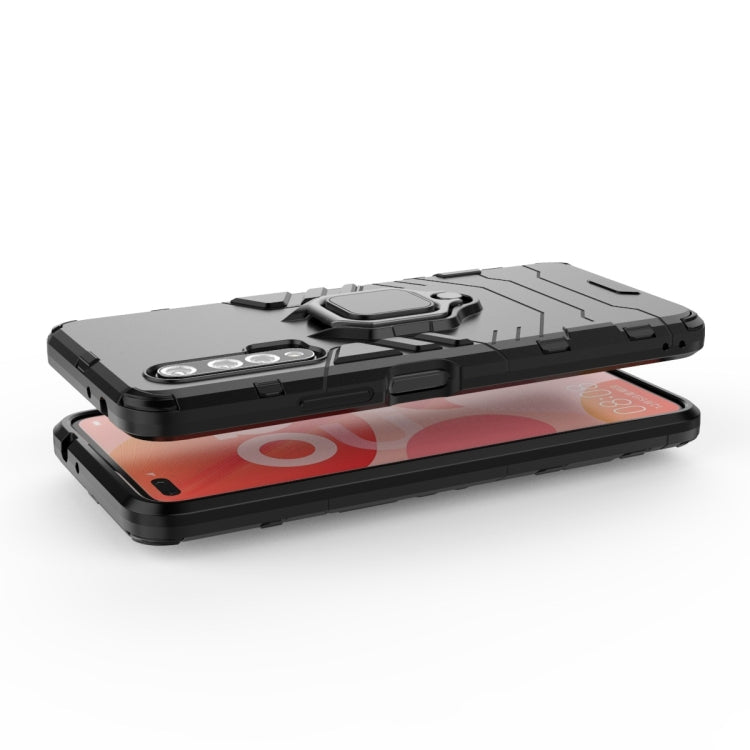 For Huawei Nova 6 5G Shockproof PC + TPU Protective Case with Magnetic Ring Holder