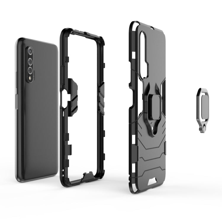 For Huawei Nova 6 5G Shockproof PC + TPU Protective Case with Magnetic Ring Holder