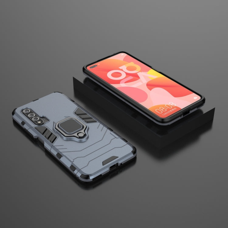 For Huawei Nova 6 5G Shockproof PC + TPU Protective Case with Magnetic Ring Holder
