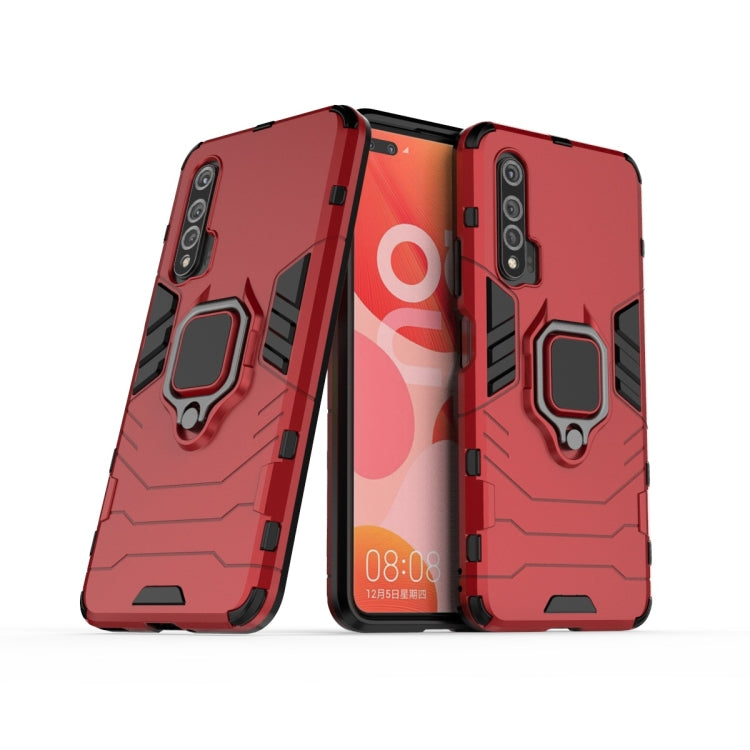 For Huawei Nova 6 5G Shockproof PC + TPU Protective Case with Magnetic Ring Holder
