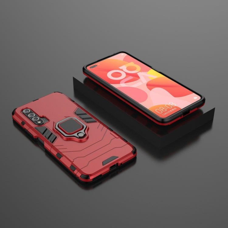 For Huawei Nova 6 5G Shockproof PC + TPU Protective Case with Magnetic Ring Holder