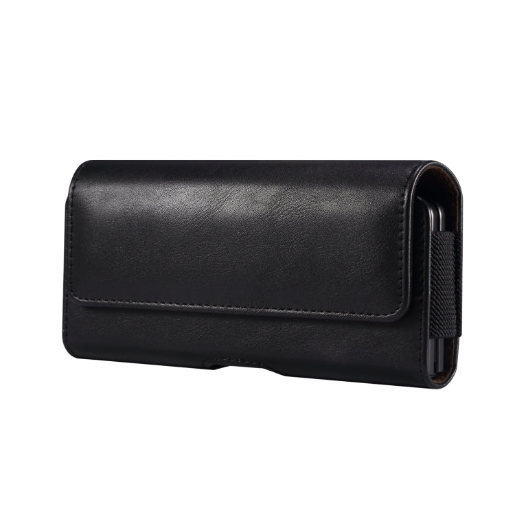For Samsung Galaxy Z Fold3 5G Lamb Texture Waist Hanging Phone Case(Black)