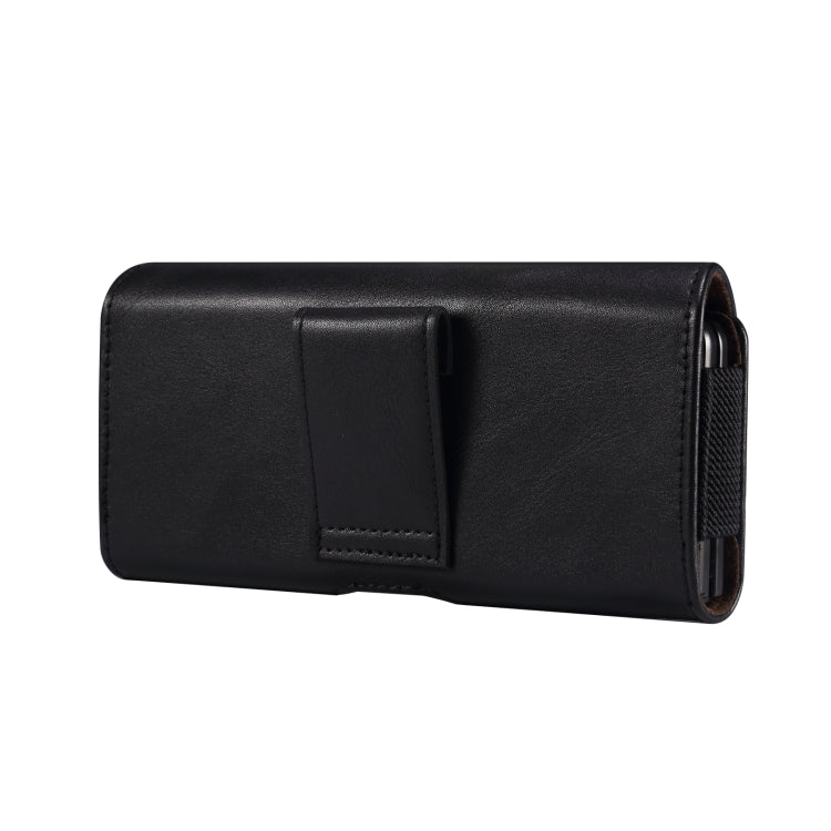 For Samsung Galaxy Z Fold3 5G Lamb Texture Waist Hanging Phone Case(Black)