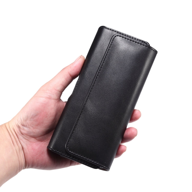 For Samsung Galaxy Z Fold3 5G Lamb Texture Waist Hanging Phone Case(Black)
