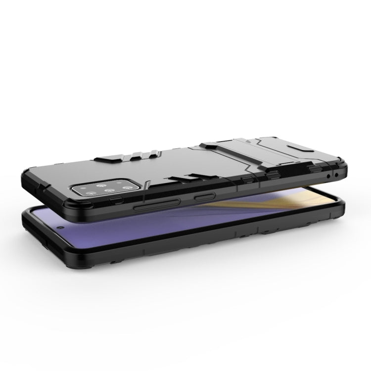 For Galaxy A51 Shockproof PC + TPU Protective Case with Invisible Holder