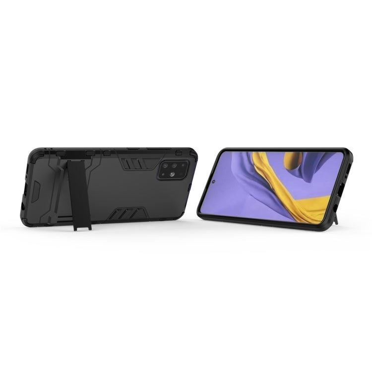 For Galaxy A51 Shockproof PC + TPU Protective Case with Invisible Holder
