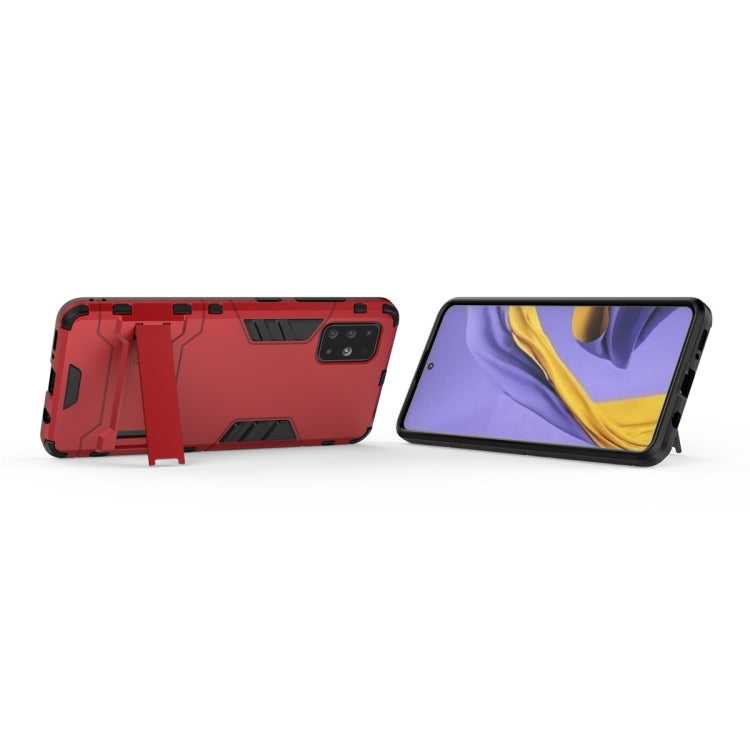 For Galaxy A51 Shockproof PC + TPU Protective Case with Invisible Holder
