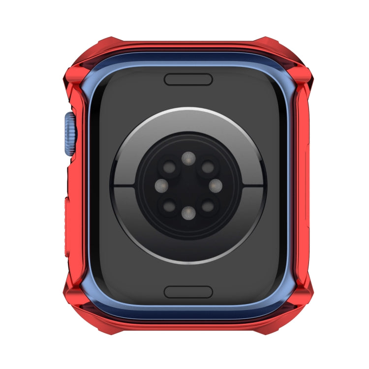 Rhombus Belt Drill + Tempered Film Integrated Case For Apple Watch Series 8 / 7 41mm